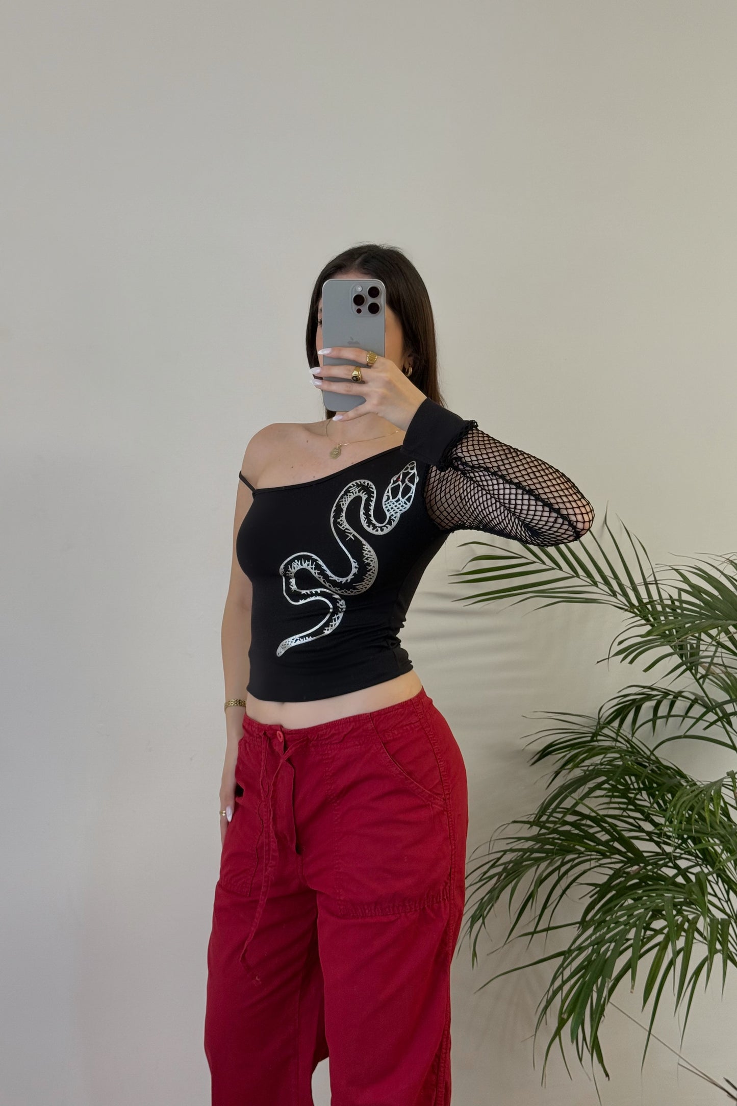 T-shirt snake Y2K