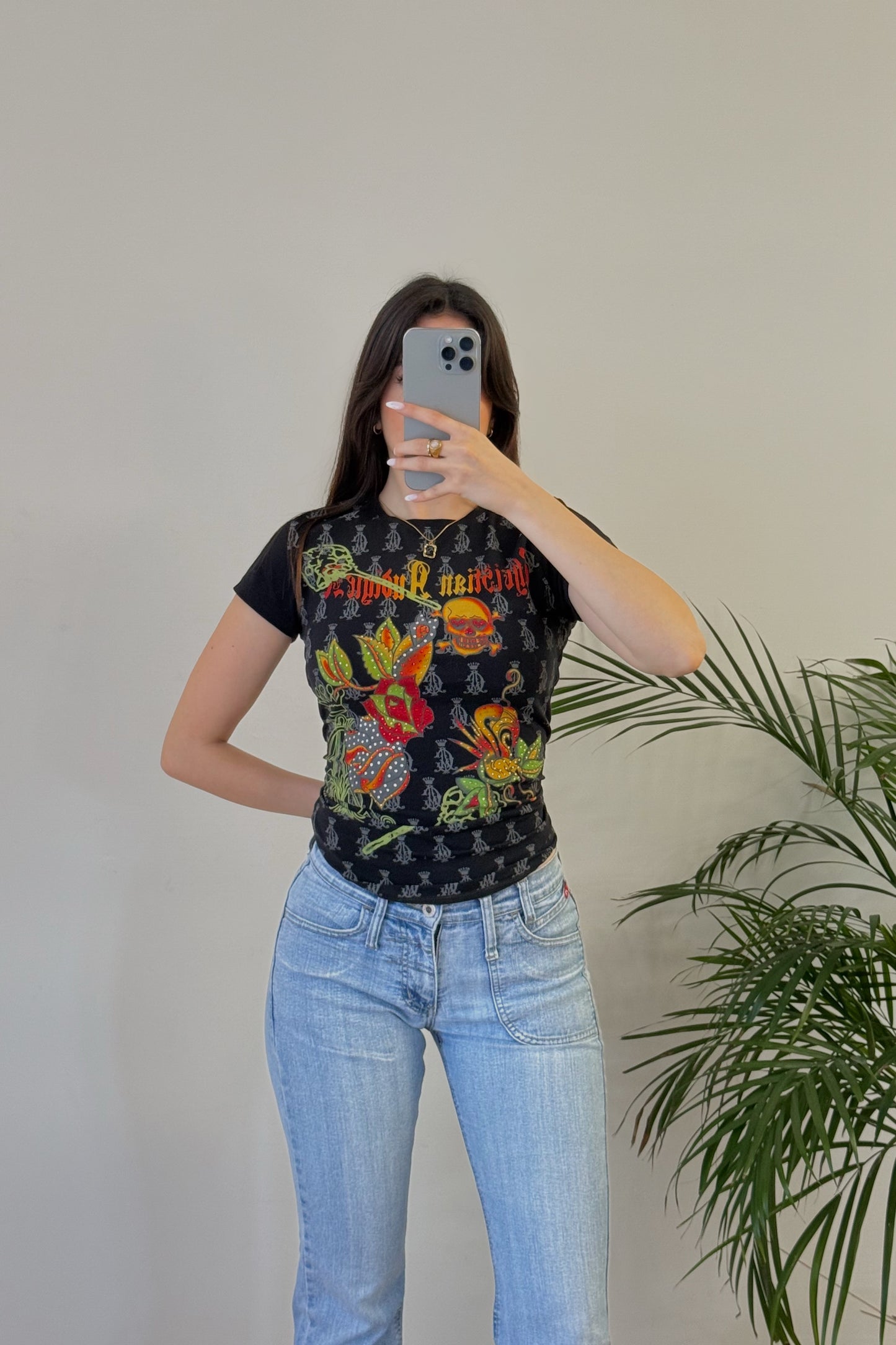 T-shirt Christian Audigier Y2K