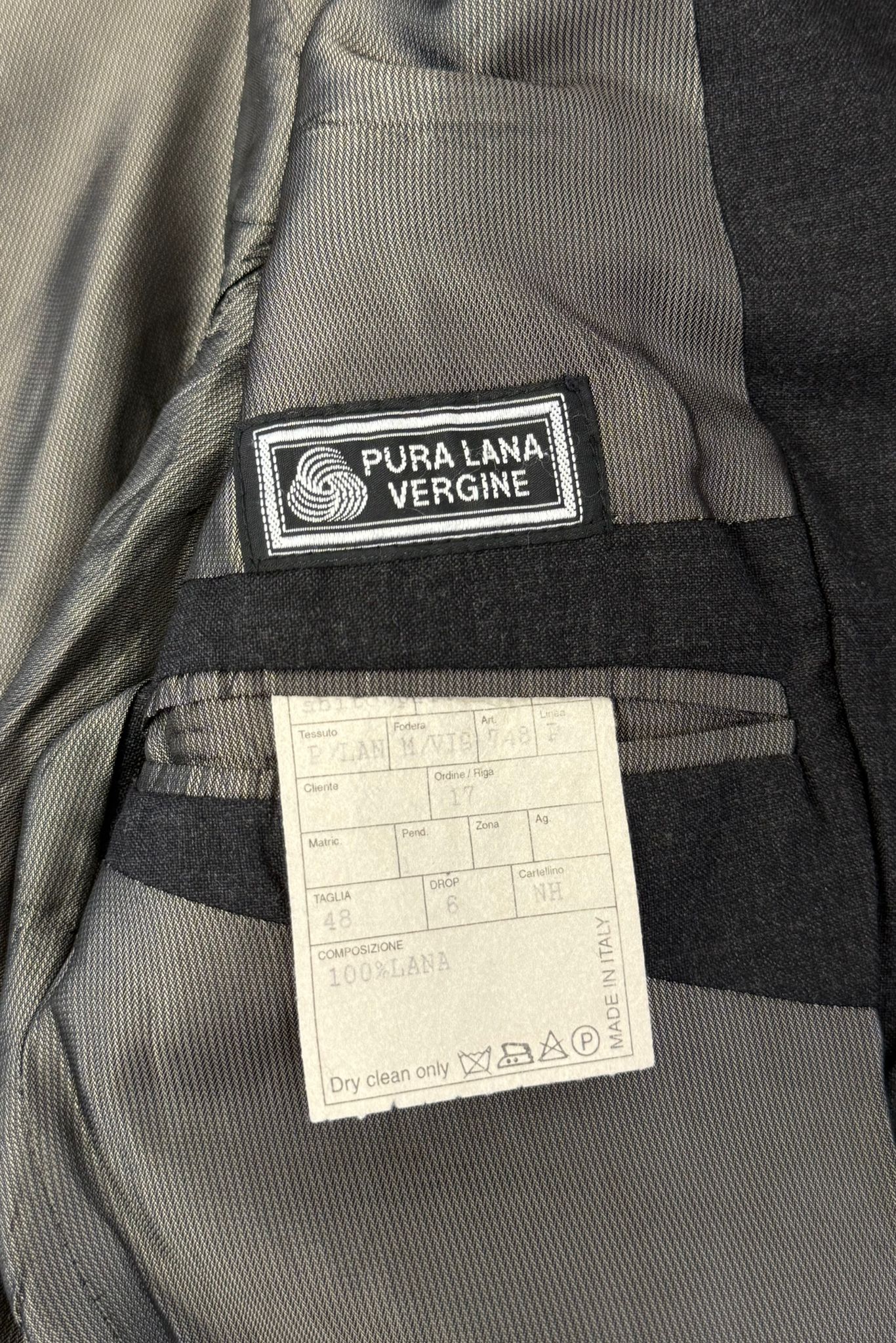 100% Wool Tailored Suit Made in Italy