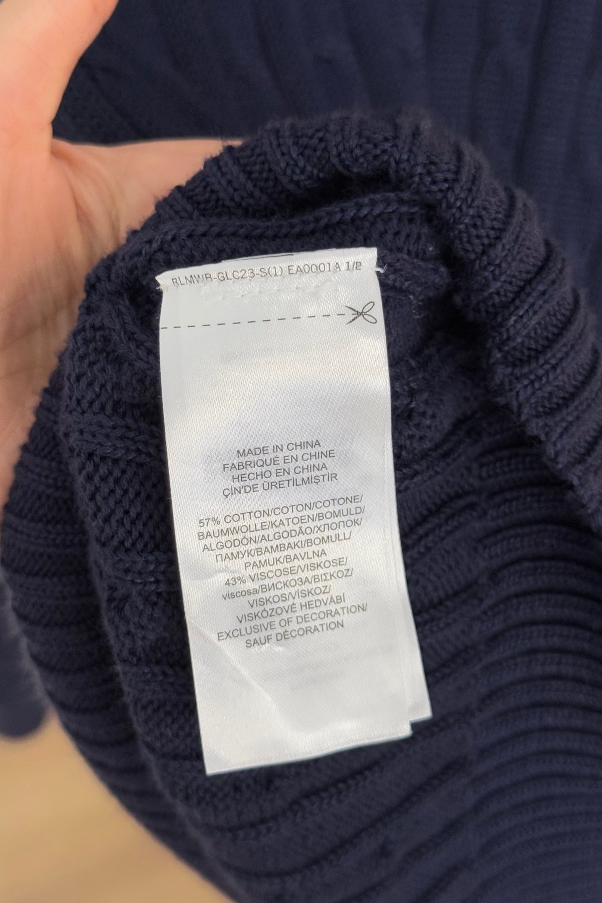 Maglione Ralph Lauren 57% cotone 43% viscosa - M
