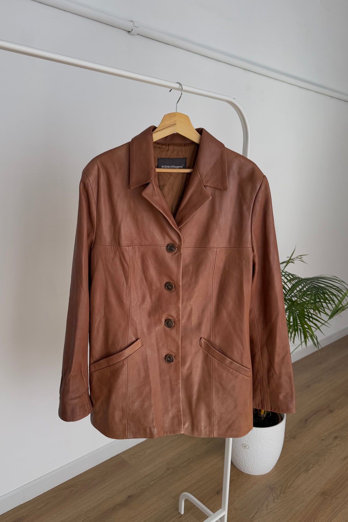 Giacca vintage 100% vera pelle - M