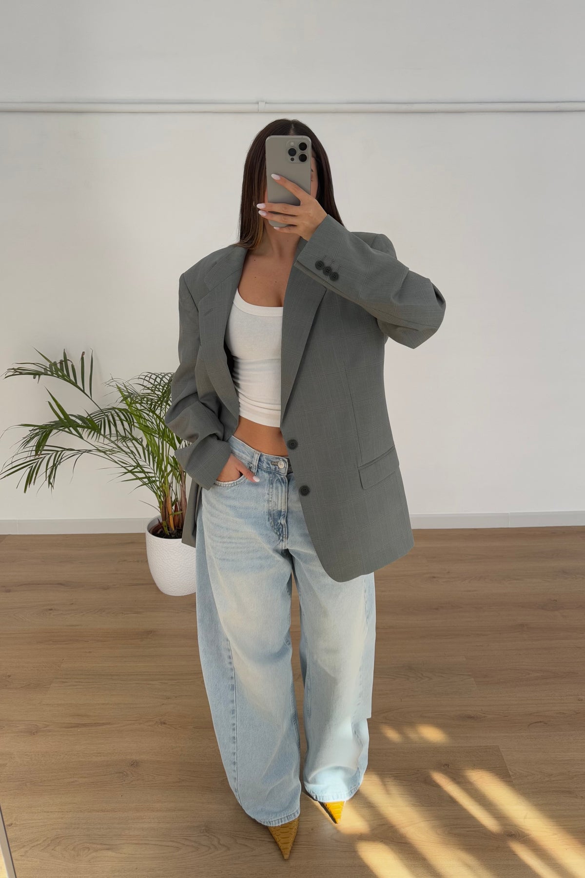 Blazer vintage 100% lana - M