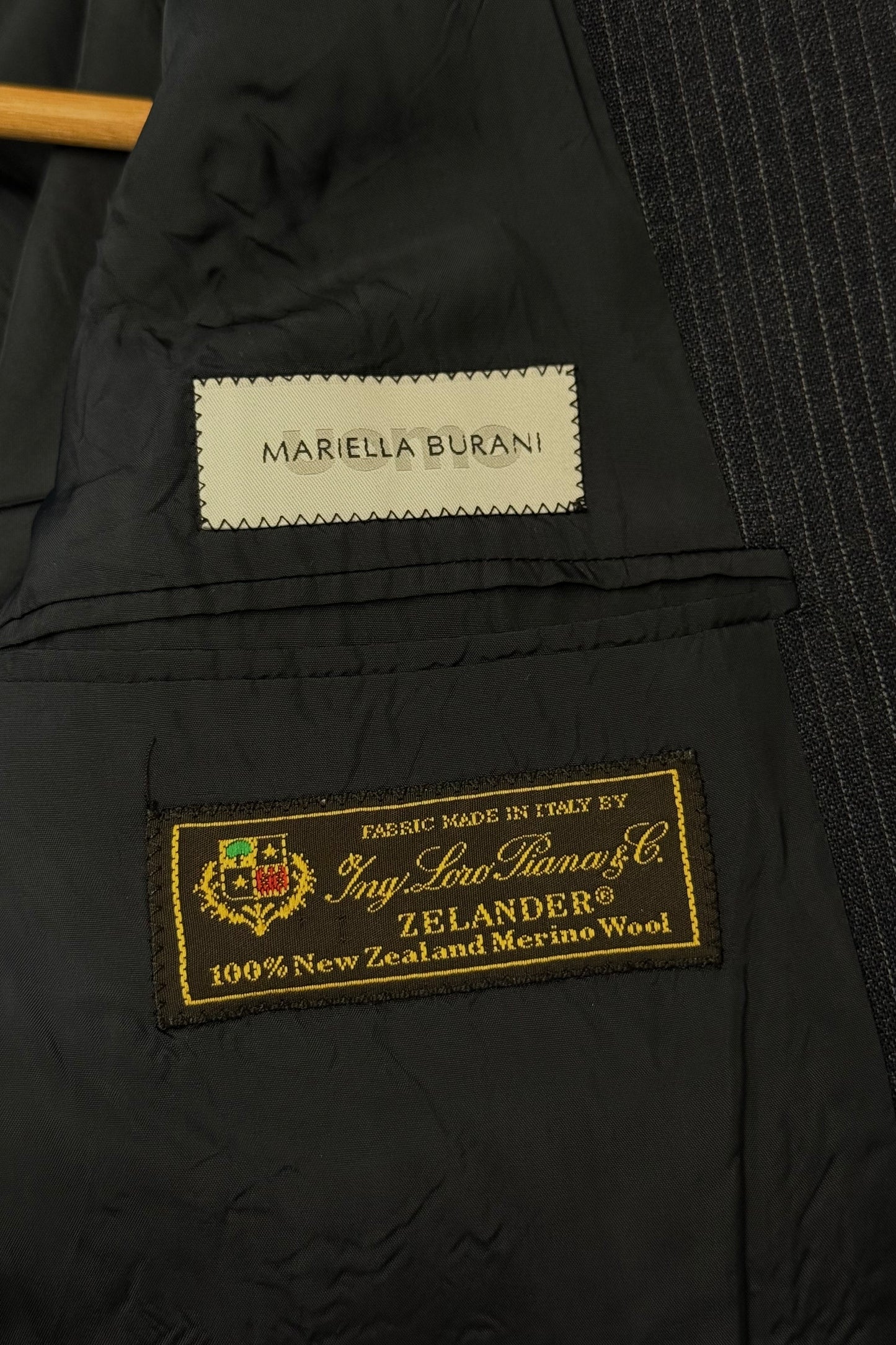 Blazer gessato 100% lana