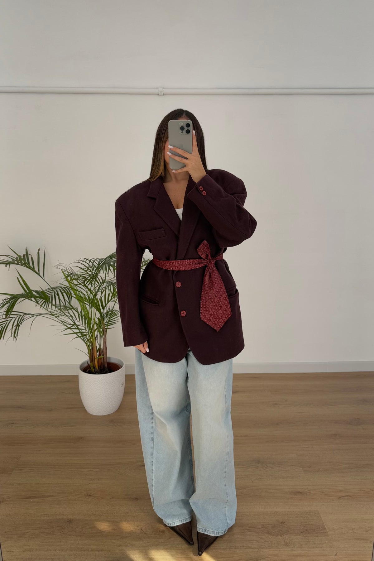 Blazer vintage 80% lana 20% poliammide - L
