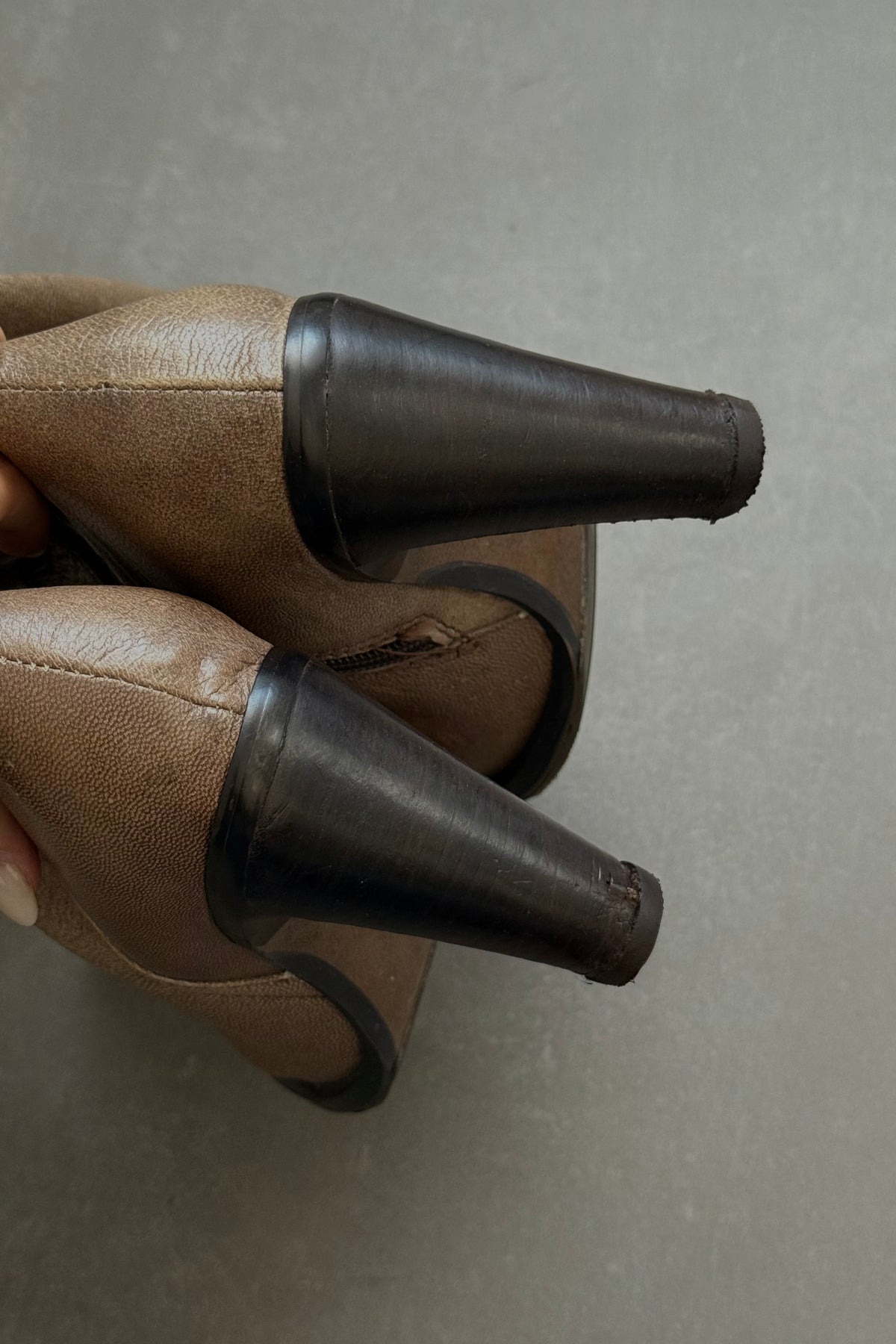 Stivali vintage in vera pelle - N.36