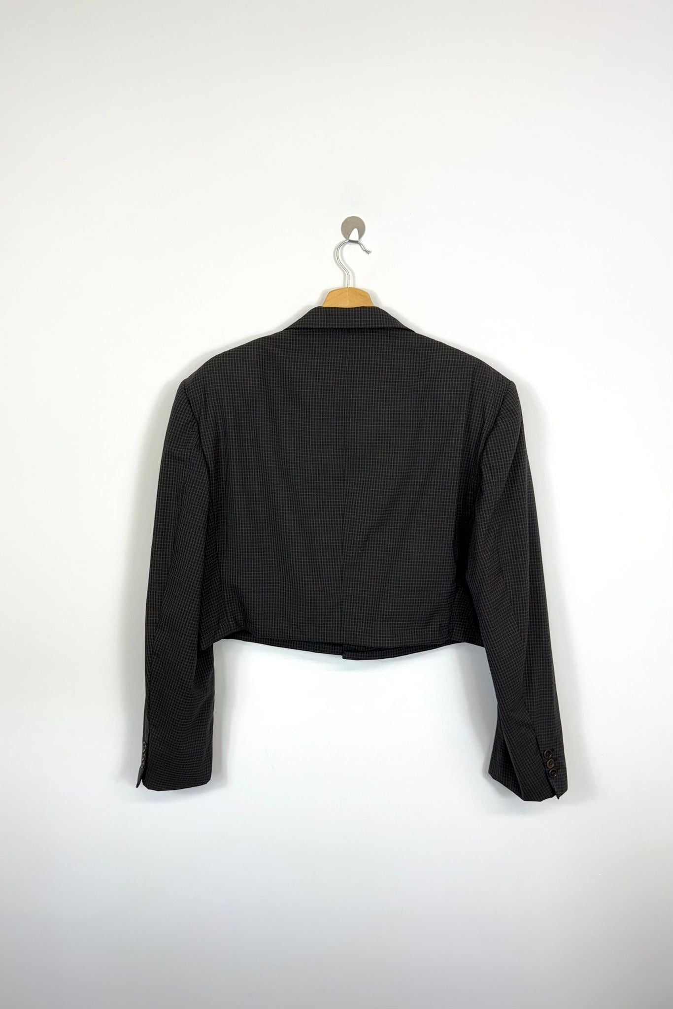 Vintage blazer crop 100% lana 120's