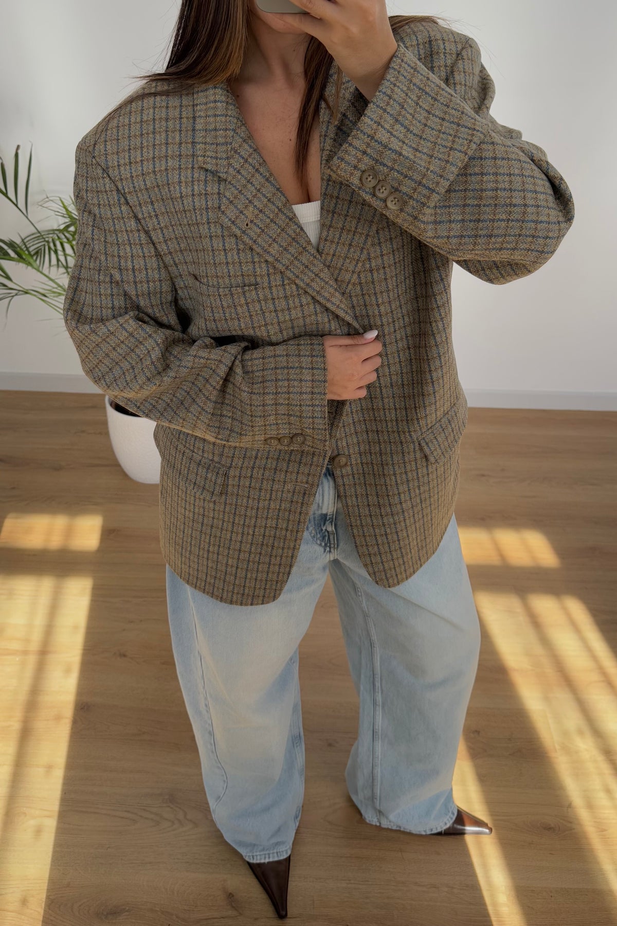 Blazer vintage 100% lana - S/M
