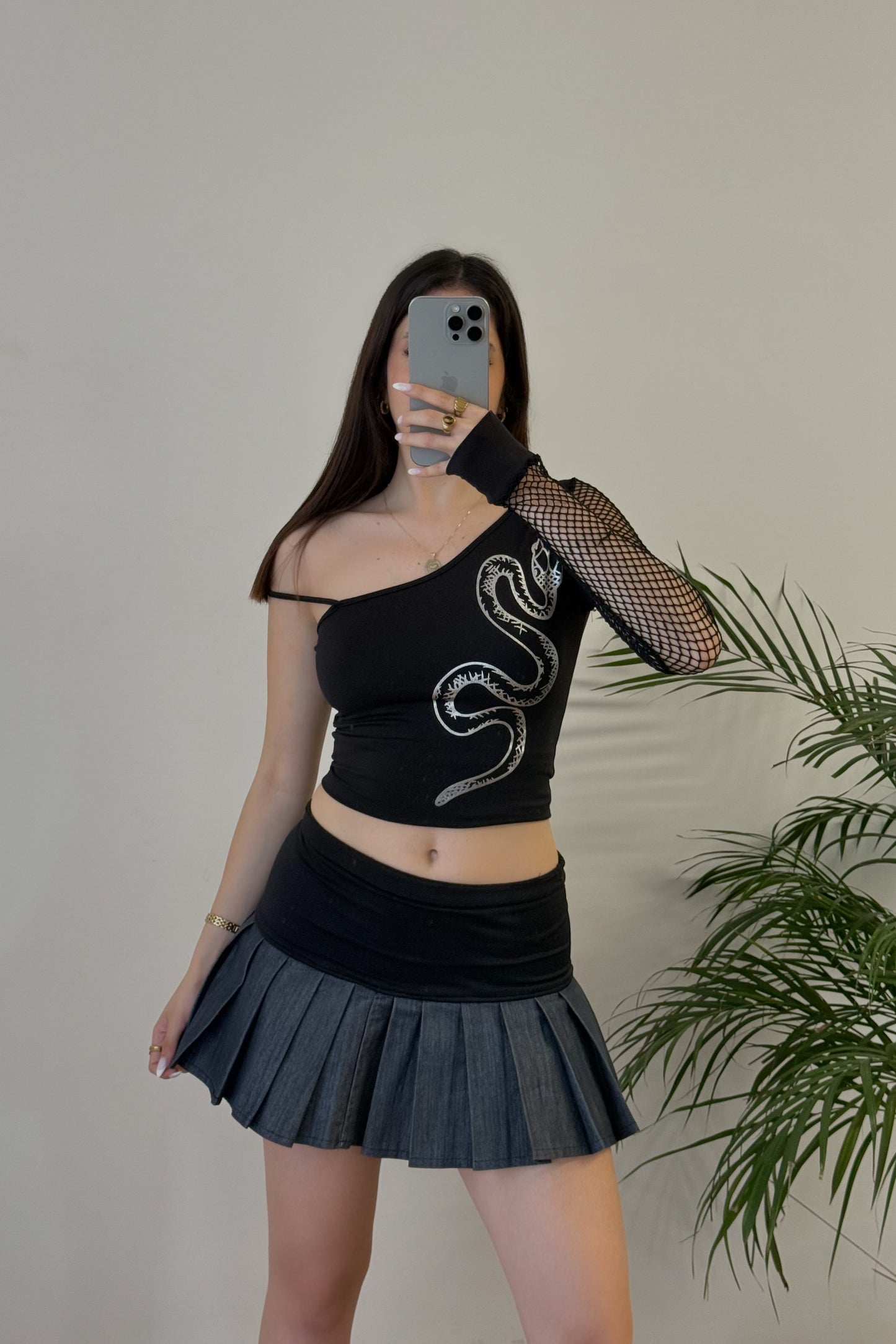 T-shirt snake Y2K