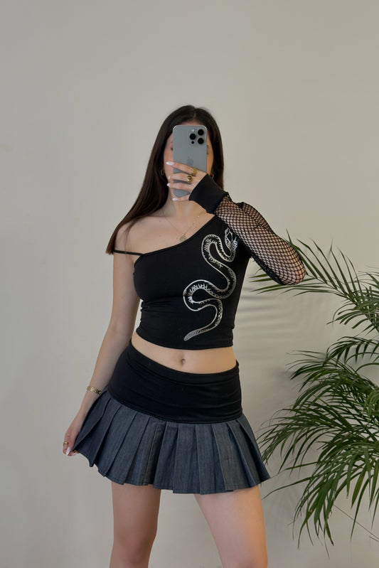 T-shirt snake Y2K