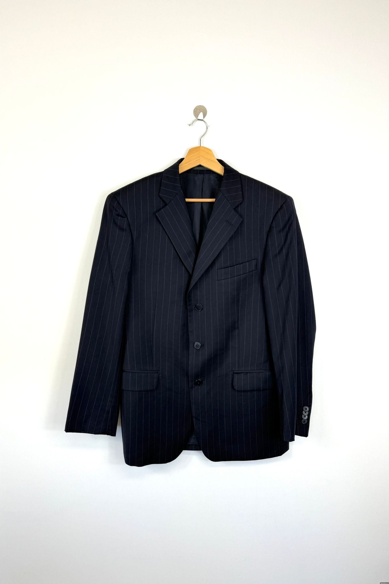 Vintage blazer gessato 100% lana