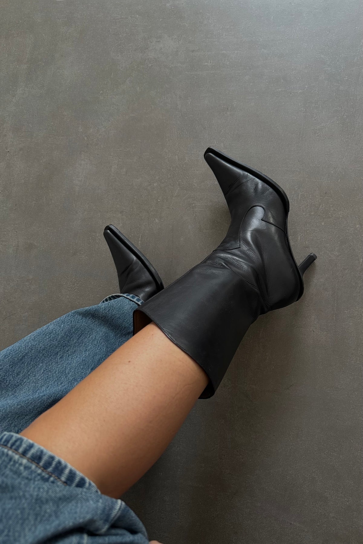 Stivali vintage in vera pelle - N.39