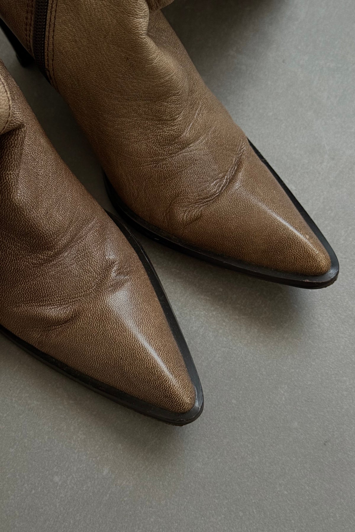 Stivali vintage in vera pelle - N.36