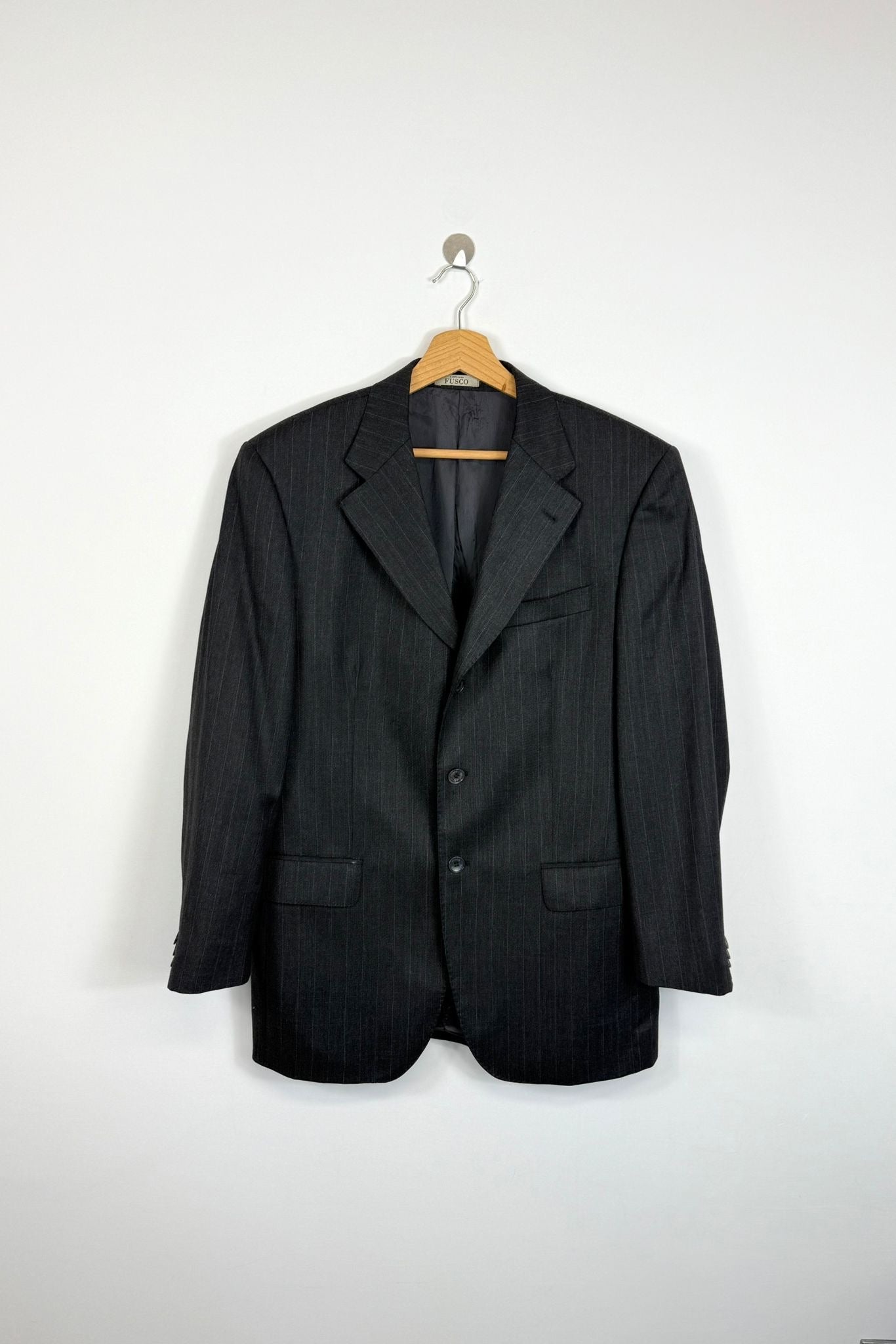 Vintage blazer gessato 100% lana