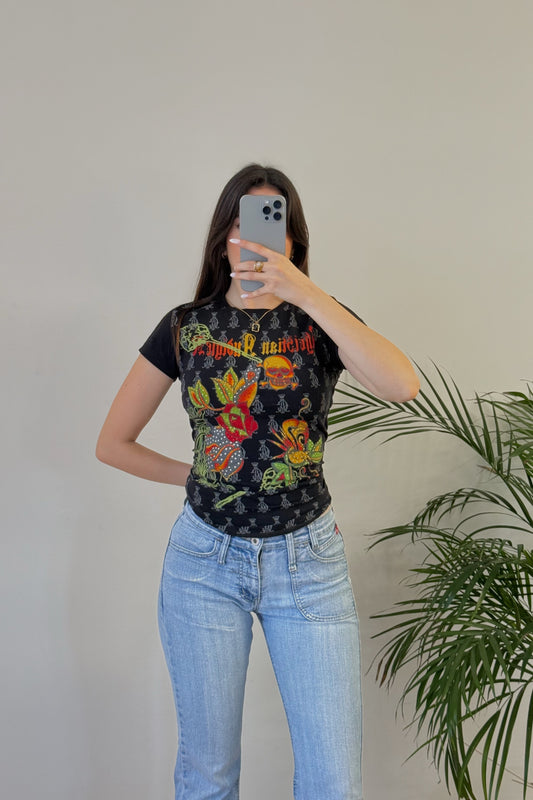 T-shirt Christian Audigier Y2K