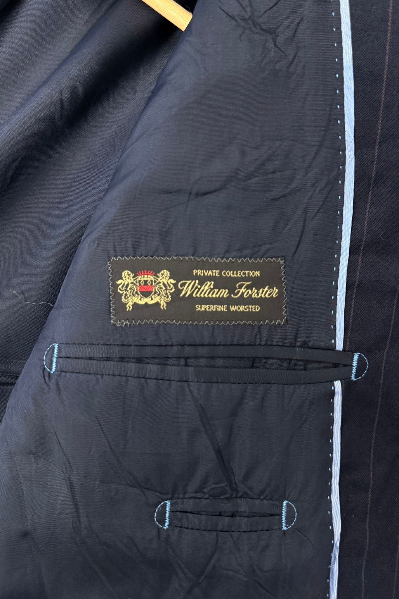 Vintage blazer gessato 100% lana