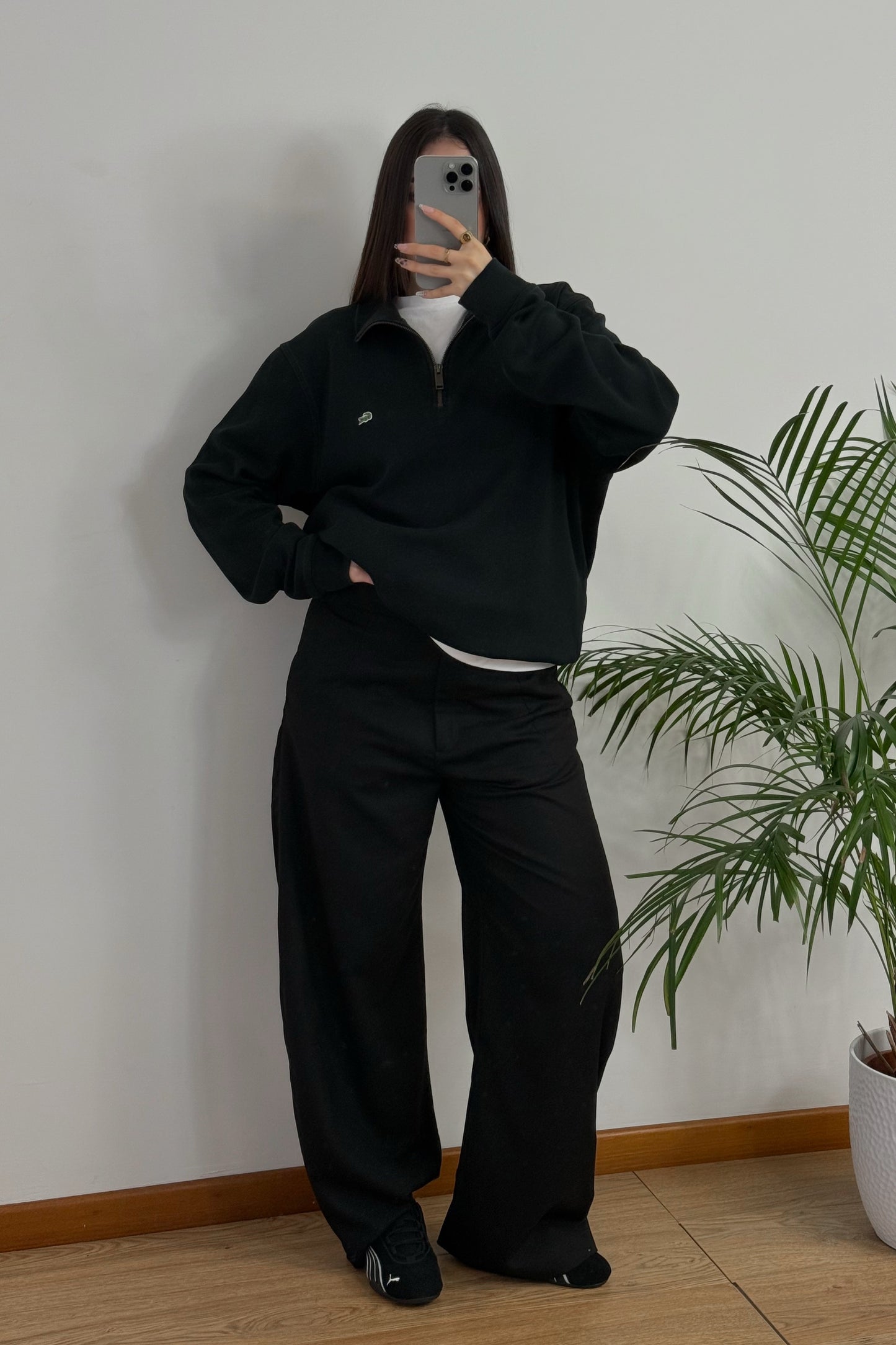 Felpa Lacoste mezza zip