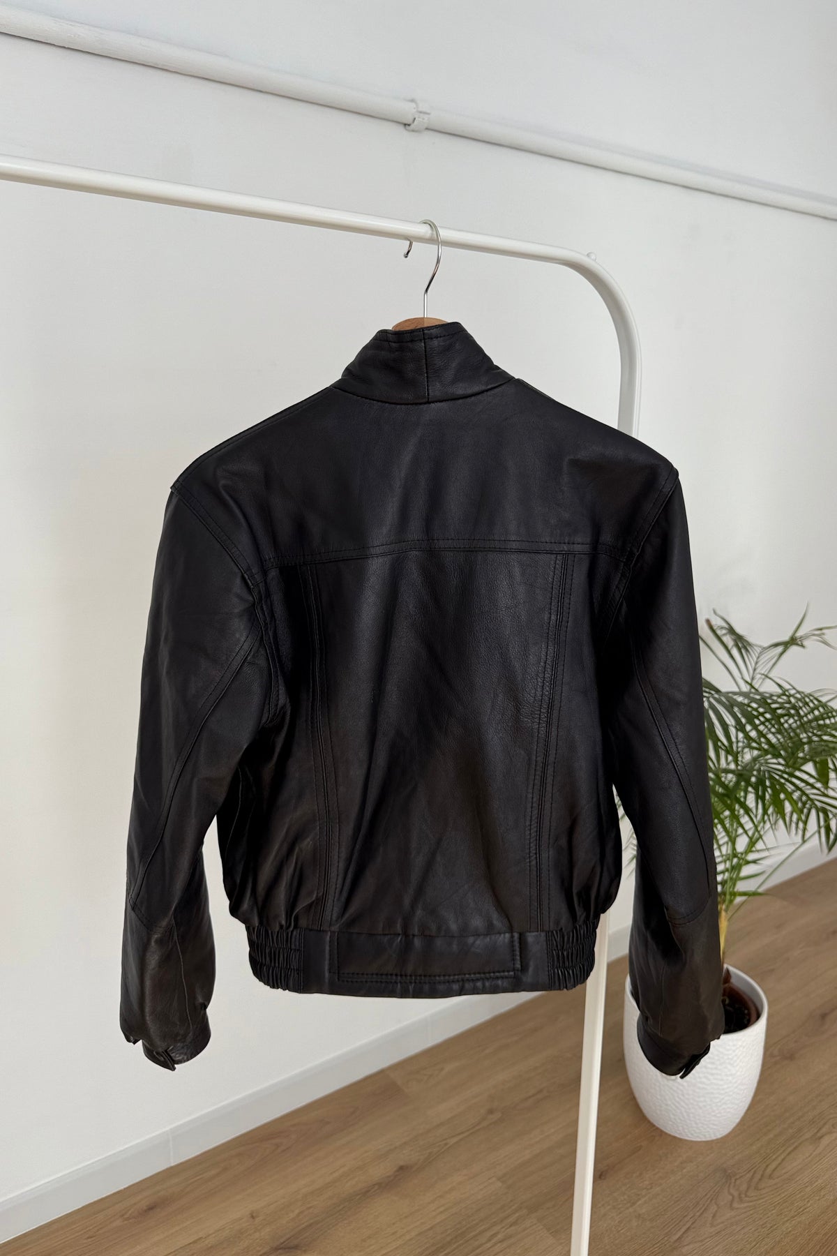 Bomber vintage 100% vera pelle - S