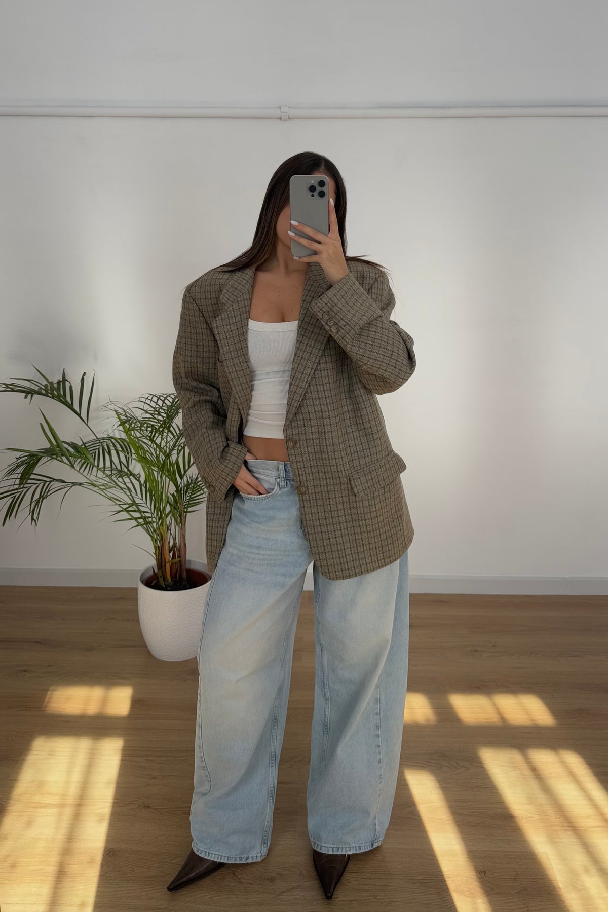 Blazer vintage 100% lana - S/M