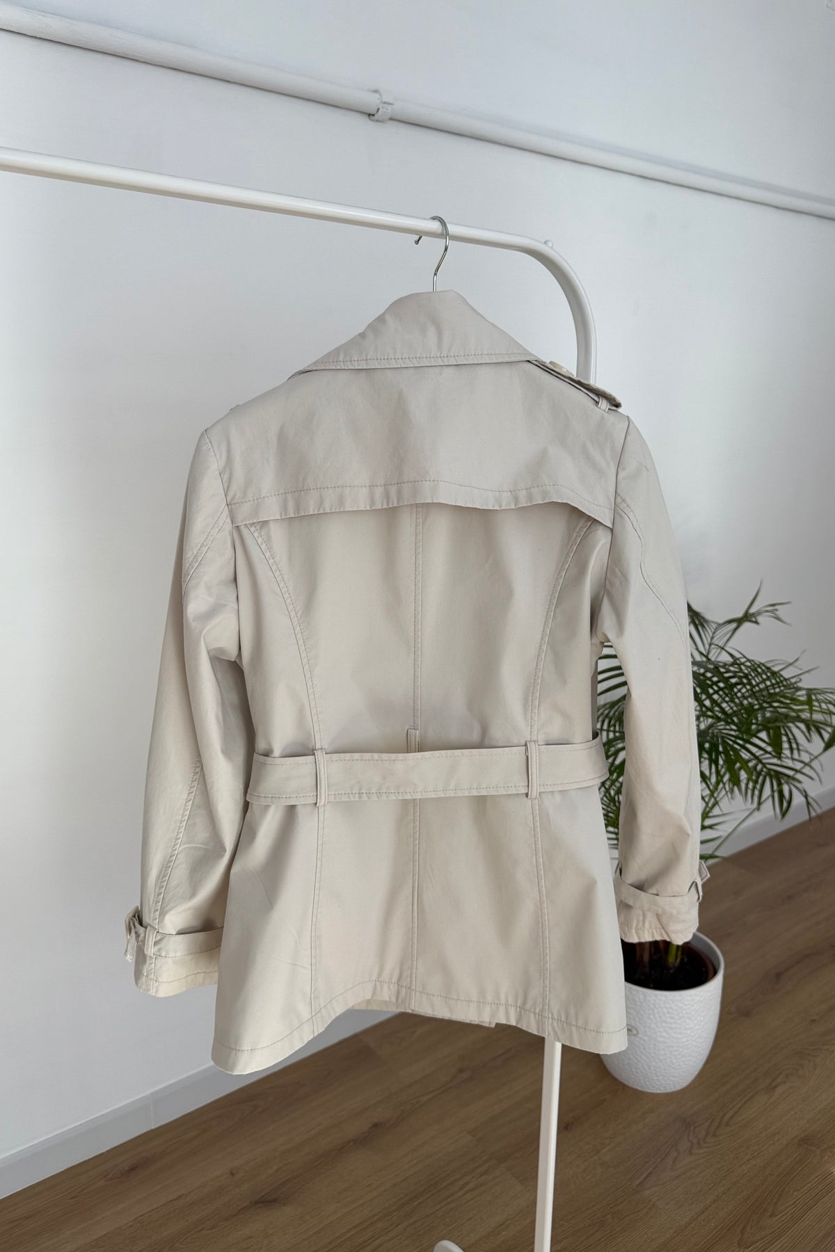 Trench vintage 100% cotone - S