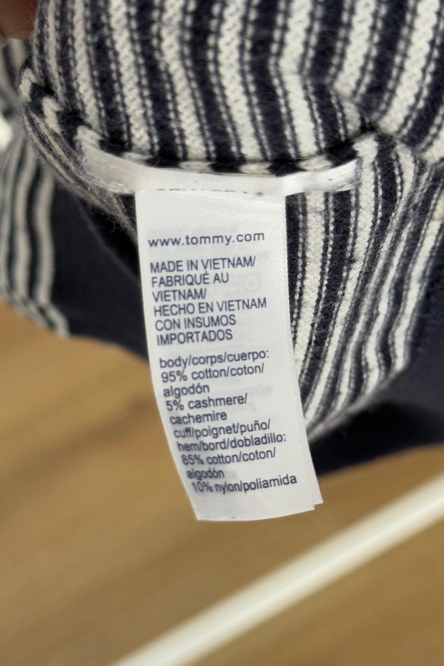 Maglione Tommy Hilfiger 95% cotone 5%cashmere - XS/S